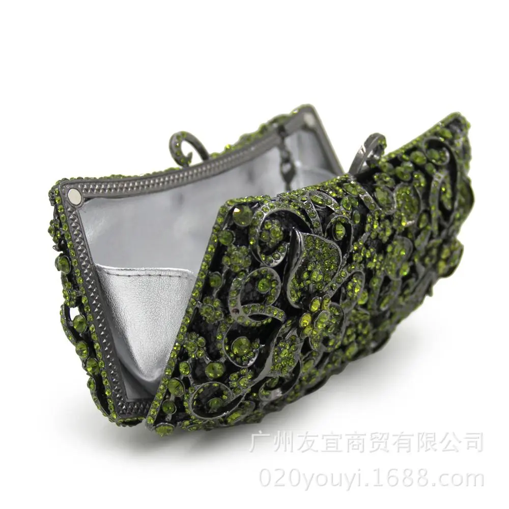 New Ladies Evening Bags Wedding Party Chain Shoulder Bag Diamonds Rhinestones Women's Pouch Evening Bags Womens Bags Handbags