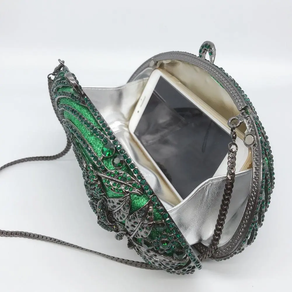 XIYUAN Sparkly Fashion Fuschia Evening Bag Mujer Cocktail Party Purse Wedding Clutch Bag Ladies Pochette Clutches Handbag wallet