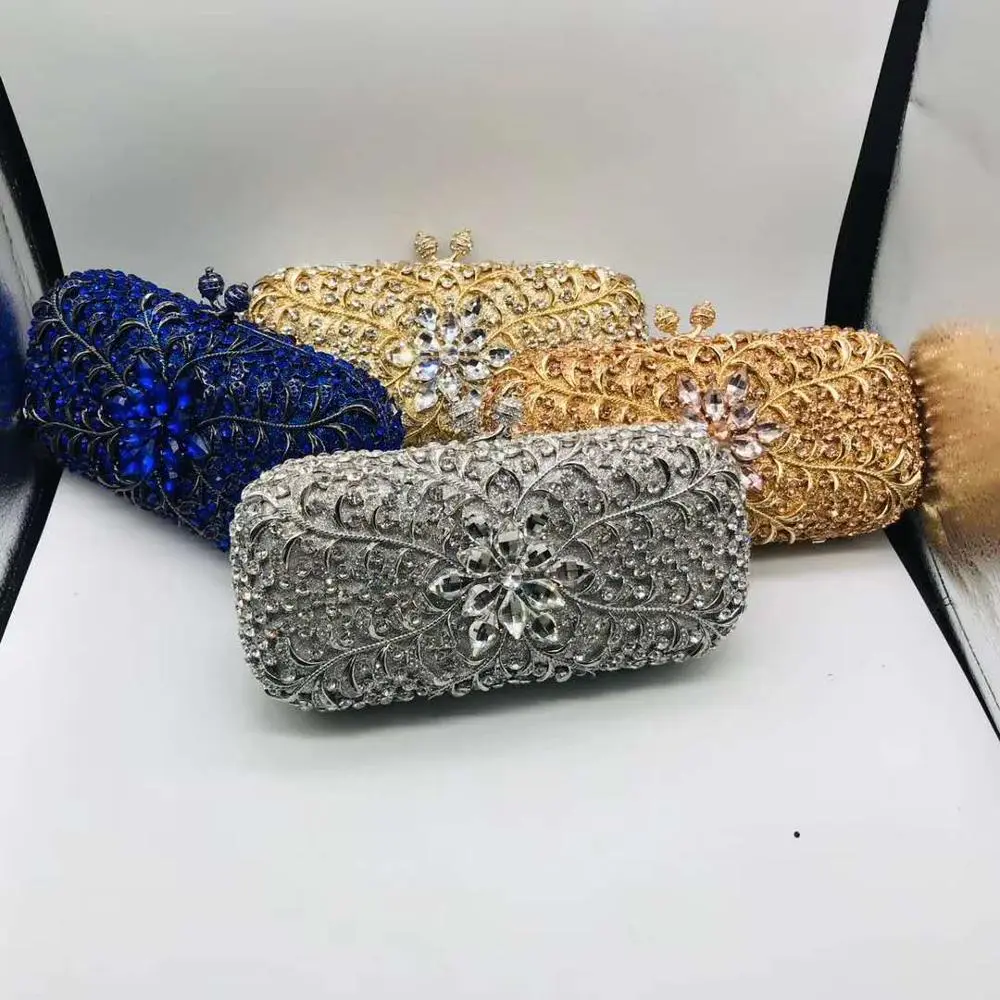 New Fashion Women Crystal Prom Clutch Purse Diamond Wedding Handbag Bridal Purse Clutches Wedding Bags Luxury Bag for Women gift