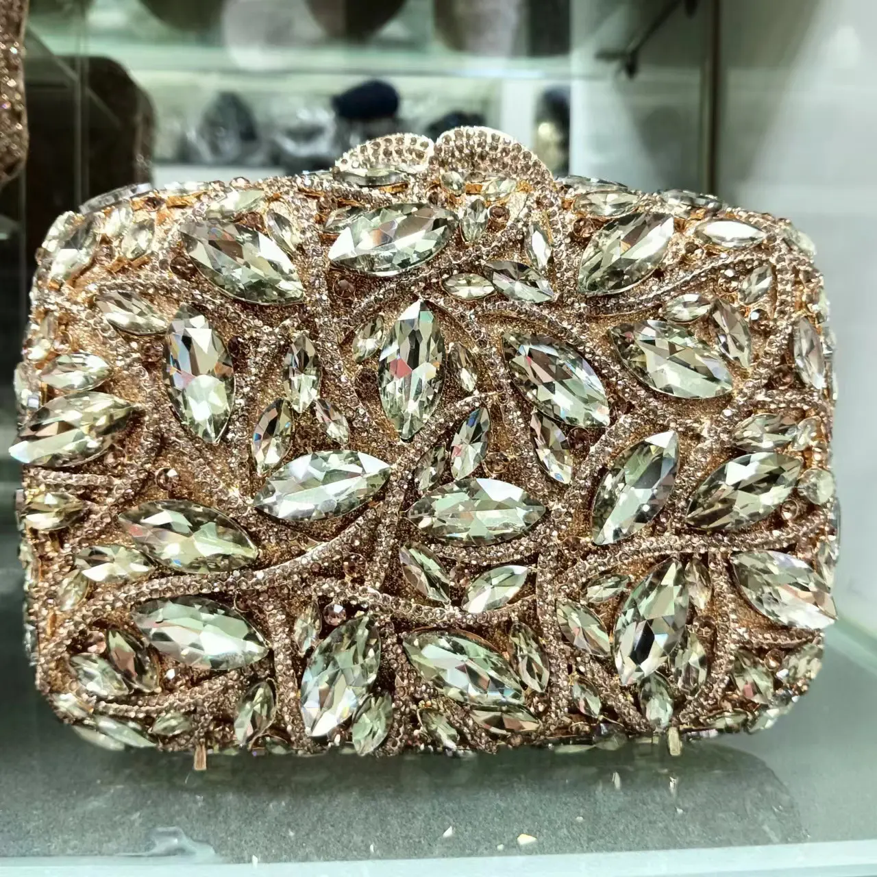 Wedding Bridal Red/Yellow/Blue Gfit Bag Evening Rhinestone Clutches Luxury Mini Women Party Dinner Purses Diamond Handbags Bags