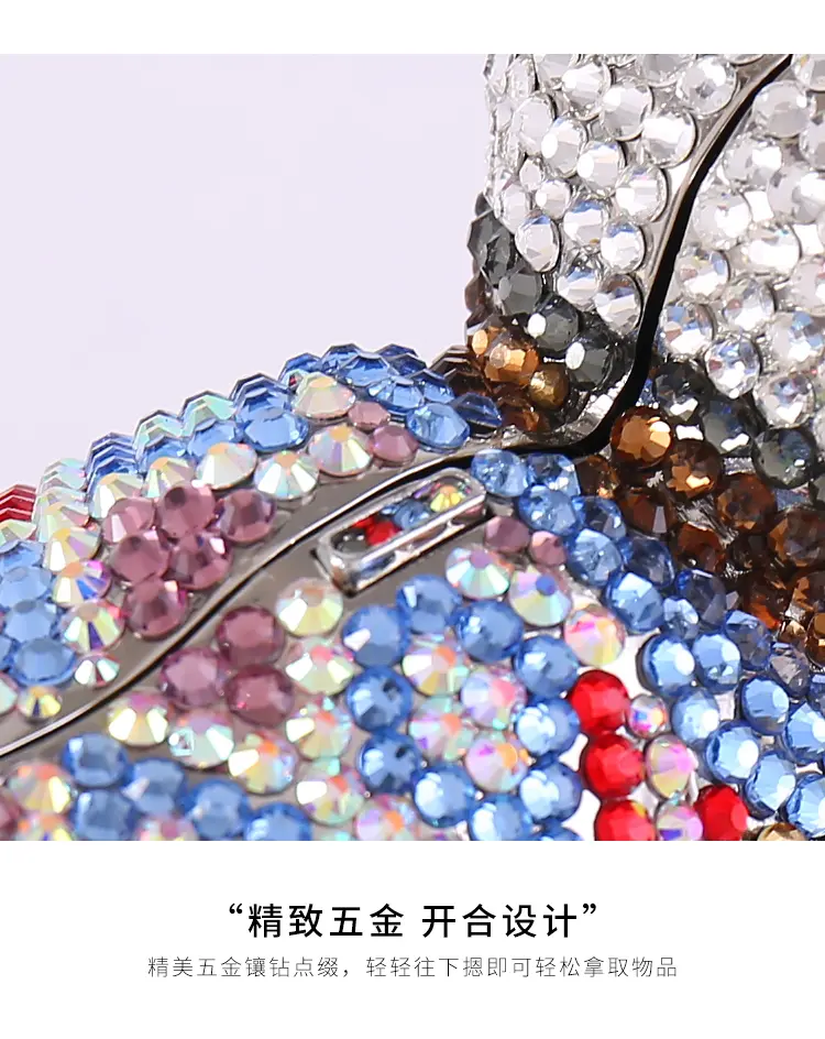 XIYUAN Glittering Crystals Luxury Evening Clutch Purse For Women New Party Wedding Handbags Diamond Metallic Day Clutches Bags