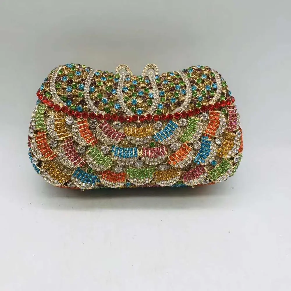 New Arrival Purses-and-handbags In Women's Totes Diamonds Rhinestones Women's Pouch Evening Bags Bridal Wedding Box Clutch Bags
