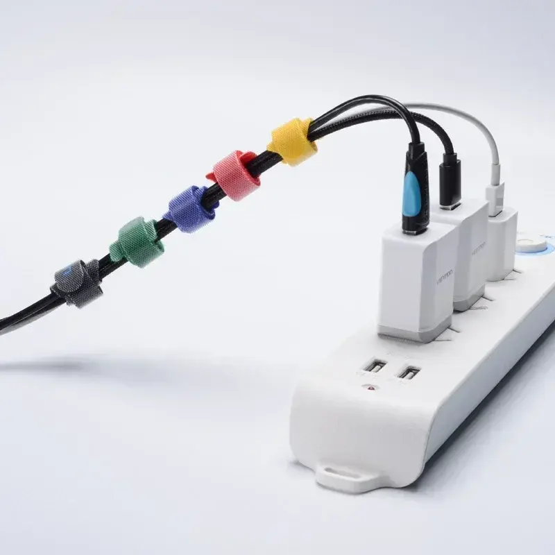 5M Multifunction Cable Organizer Usb Winder Nylon Free Cut Ties Mouse Earphone Cord Cable Ties