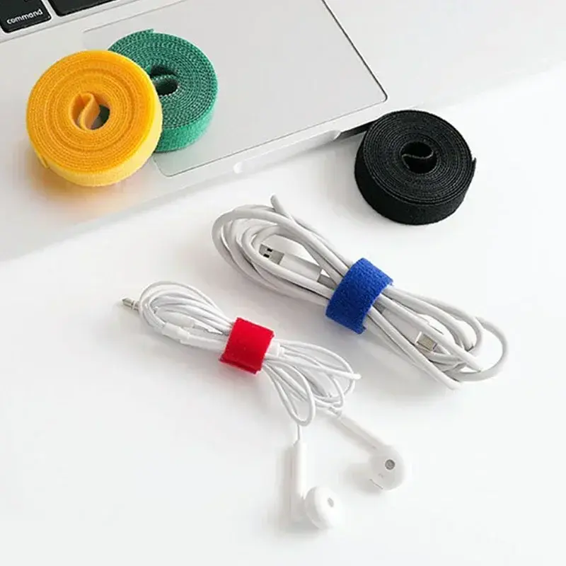 5M Multifunction Cable Organizer Usb Winder Nylon Free Cut Ties Mouse Earphone Cord Cable Ties