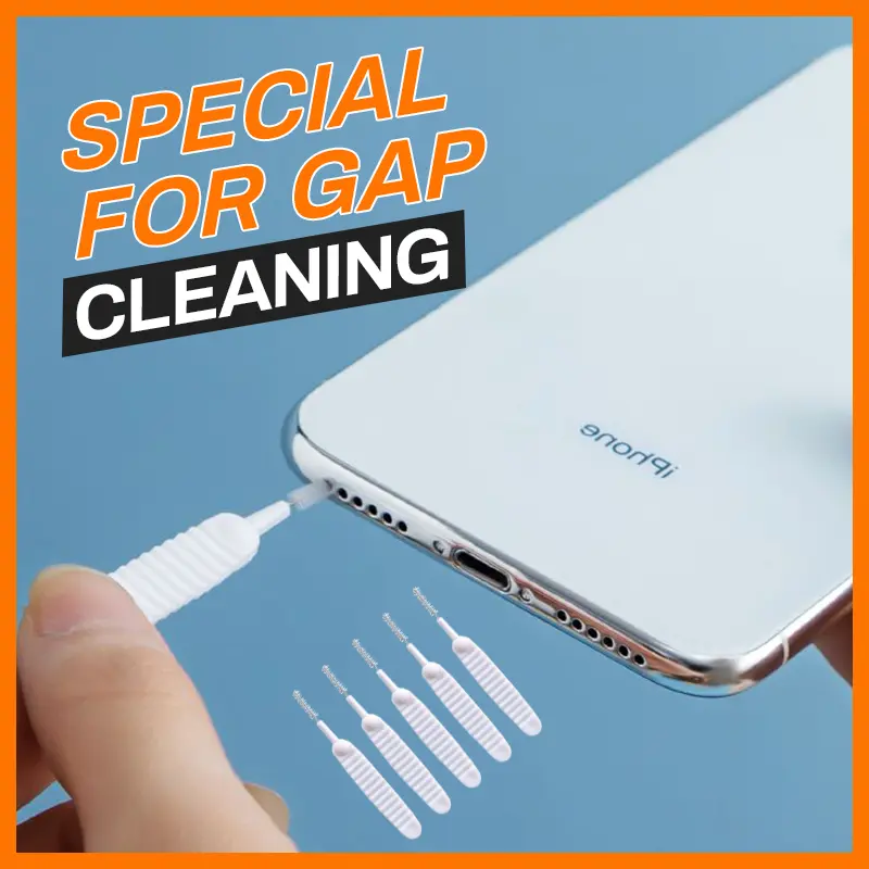 20Pcs Bathroom Gadgets Nozzle Spout Brush Smartphone Shower Head Cleaning Brush Small Hole Drill Brushes Cleaning Appliances