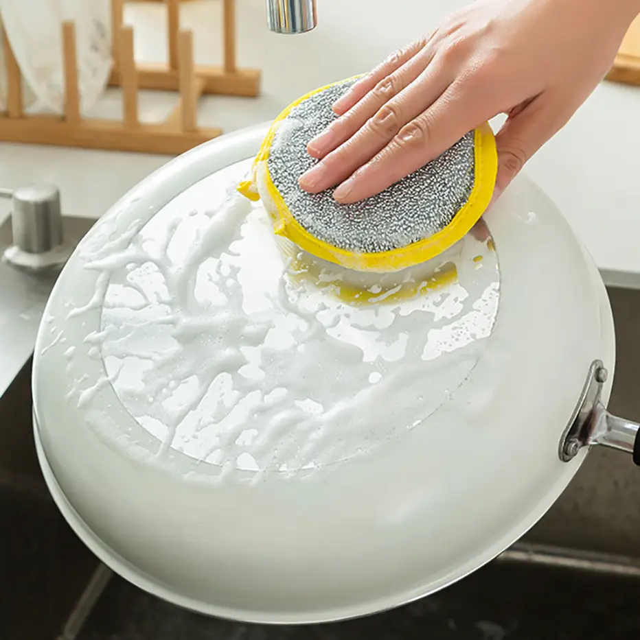 10Pcs Double Side Dishwashing Sponge Household Cleaning Tools Dish Brush Cleaning Supplies Pot and Dish Cleaning Sponges