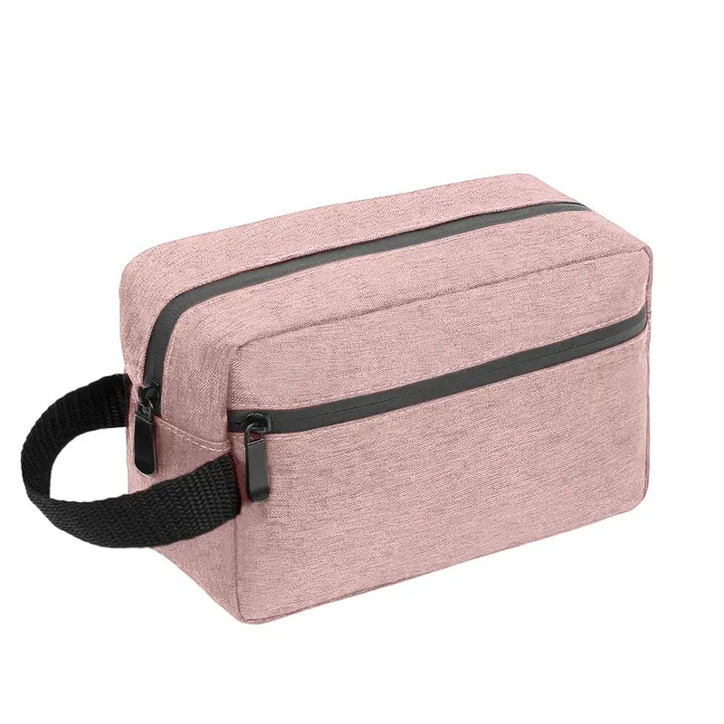 Portable cosmetic bag, Oxford cloth waterproof storage bag, large-capacity hand-held portable toiletry bag, travel storage pouch