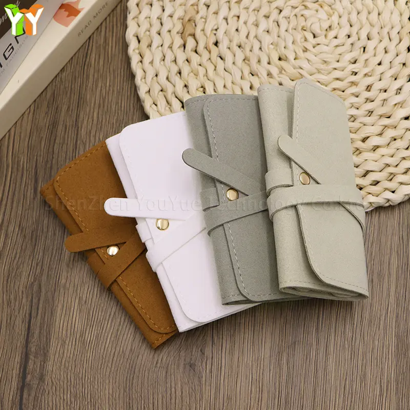 Lightweight Jewelry Organizer Roll Waterproof Foldable Travel Storage Bag for Women Girls Necklaces Rings Earrings Bracelet