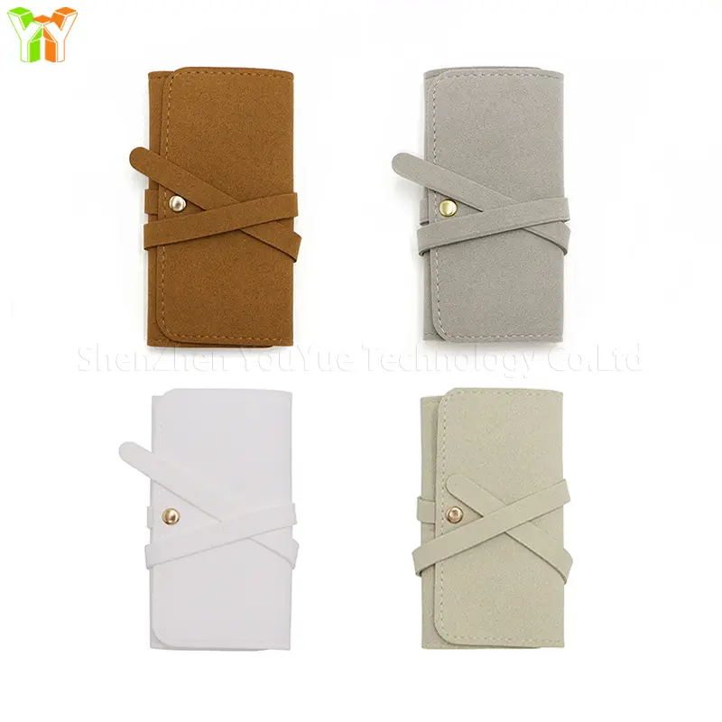Lightweight Jewelry Organizer Roll Waterproof Foldable Travel Storage Bag for Women Girls Necklaces Rings Earrings Bracelet