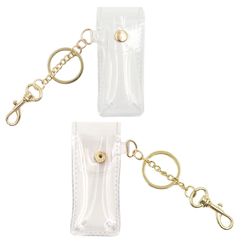 Fashion Lipstick Keychain Holder Lipstick Case Holder Lip Balm Holder with Key Chain, Portable, Gift for Women Girls