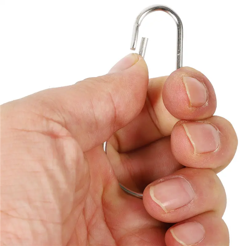 HGHO Lot Of 200 Iron Shower Curtain Hooks Rings Pear Clips