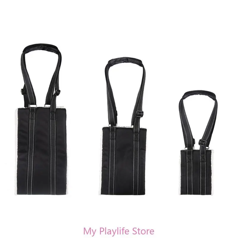 Portable Dog Lift Harness Dog Sling Curved Plush Lining Dog Sling Adjustable Dog Support Harness for Hind Leg Stability