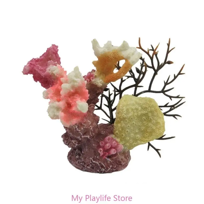 Exquisite Coral Crafts Simulation Coral Fish Tank Landscaped Decoration Colorful Aquarium Sea Creature Coral Shape
