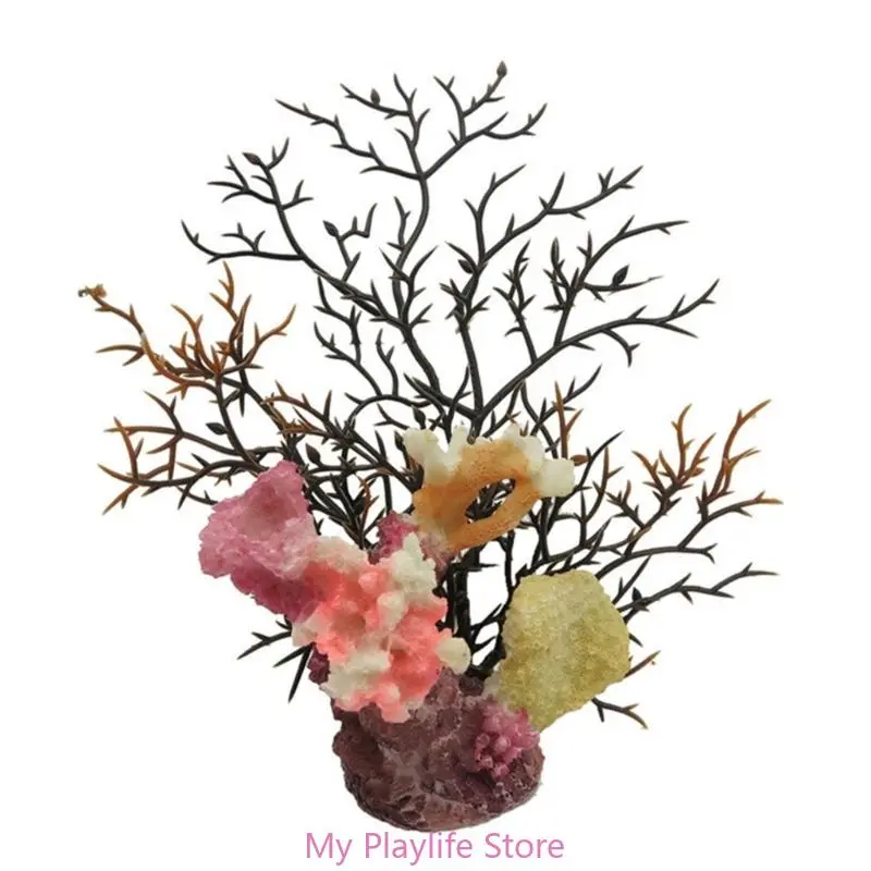 Exquisite Coral Crafts Simulation Coral Fish Tank Landscaped Decoration Colorful Aquarium Sea Creature Coral Shape