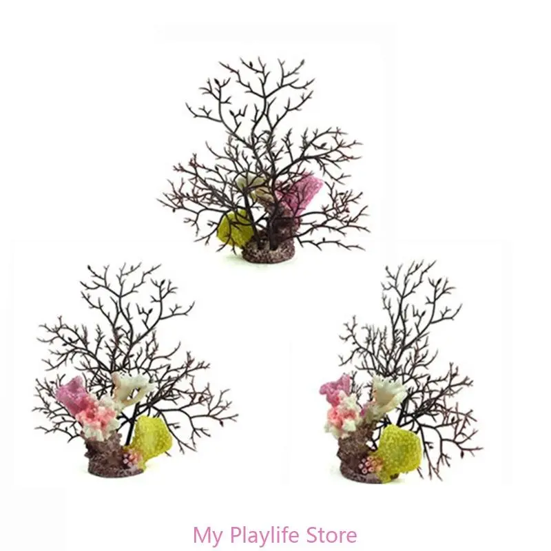 Exquisite Coral Crafts Simulation Coral Fish Tank Landscaped Decoration Colorful Aquarium Sea Creature Coral Shape