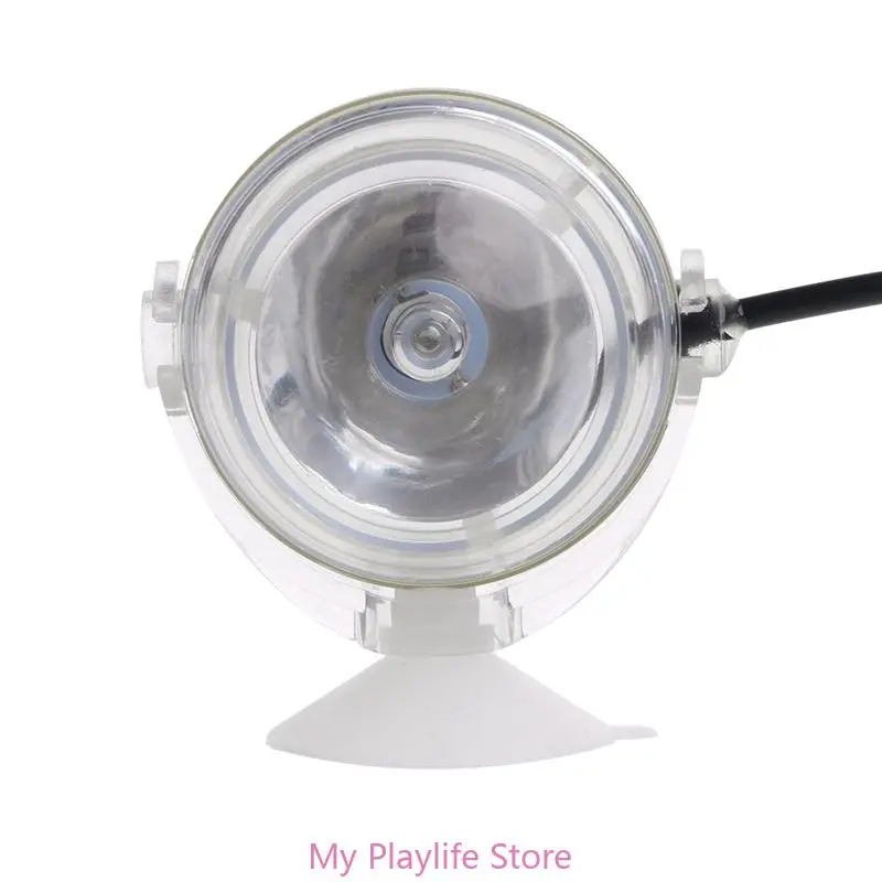 Aquarium LED Light Fish Tank Underwater Lighting Lights Waterproof Spotlight Mini Lamp with Suction Cup