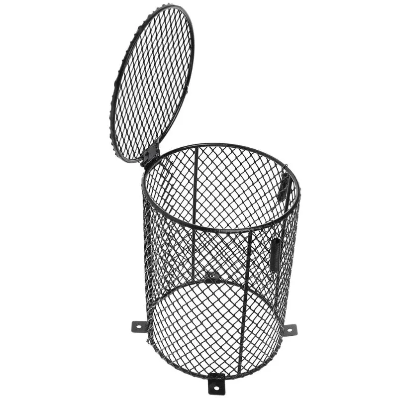 Rectangular/Round Reptile Heater Guard Heating Bulb Lamp Enclosure Cage Protector Metal Mesh Lamp Cover