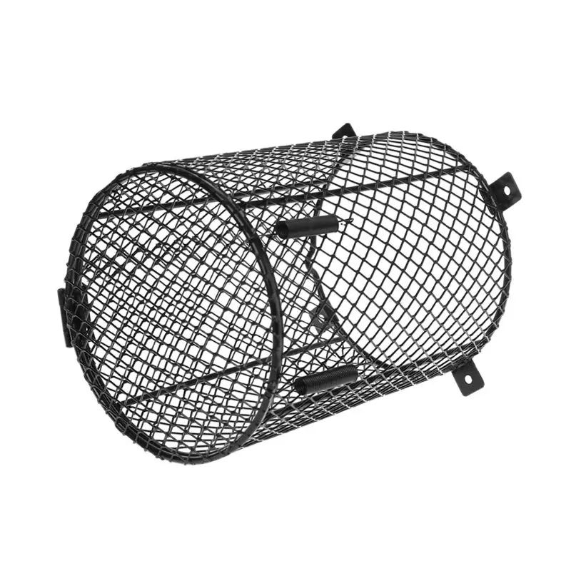 Rectangular/Round Reptile Heater Guard Heating Bulb Lamp Enclosure Cage Protector Metal Mesh Lamp Cover