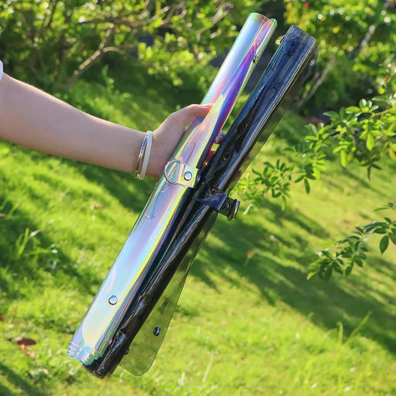 Foldable  PVC Planting Mat Reusable Iridescent Holographic Gardening Potting Pad Gardening Supplies Waterproof Transplanting Mat