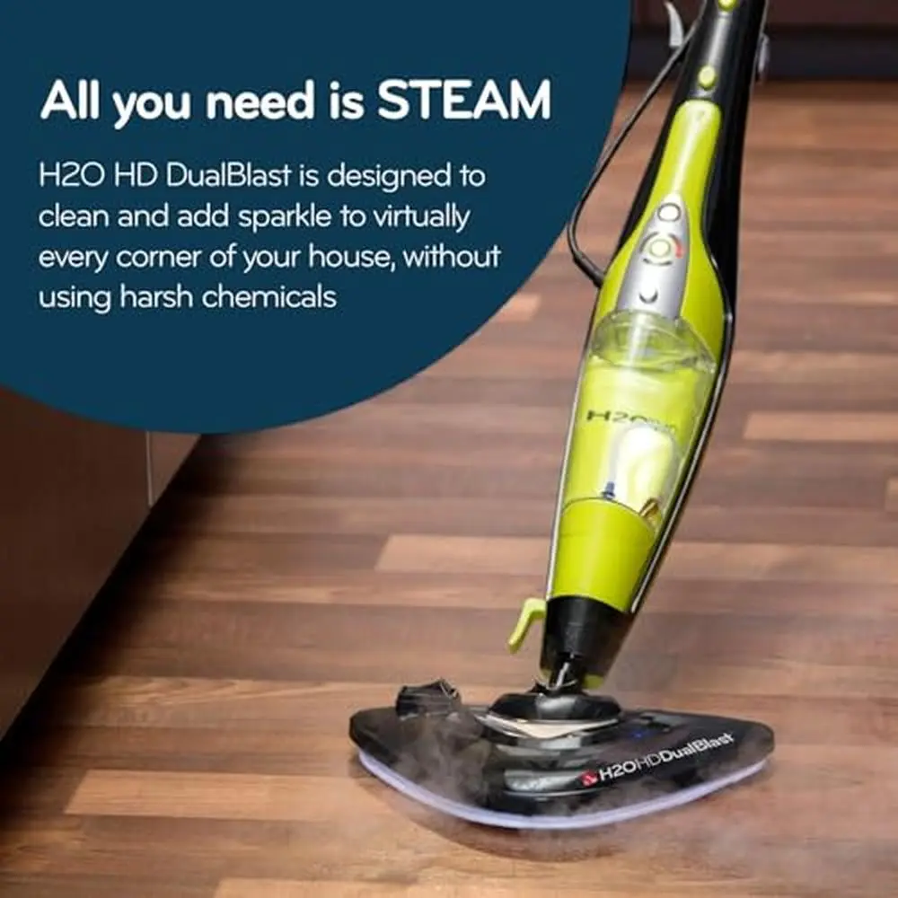 Steam Mop Hardwood Tile Upholstery Cleaner Grout Handheld All in One 5 in 1 Digital Control Powerful Environmentally Friendly