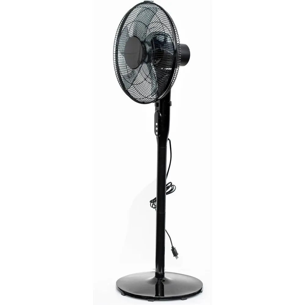 12-Speed Adjustable Height Quiet Pedestal Fan with Digital Display Remote Control 16 Inch Oscillating Indoor Timer Energy