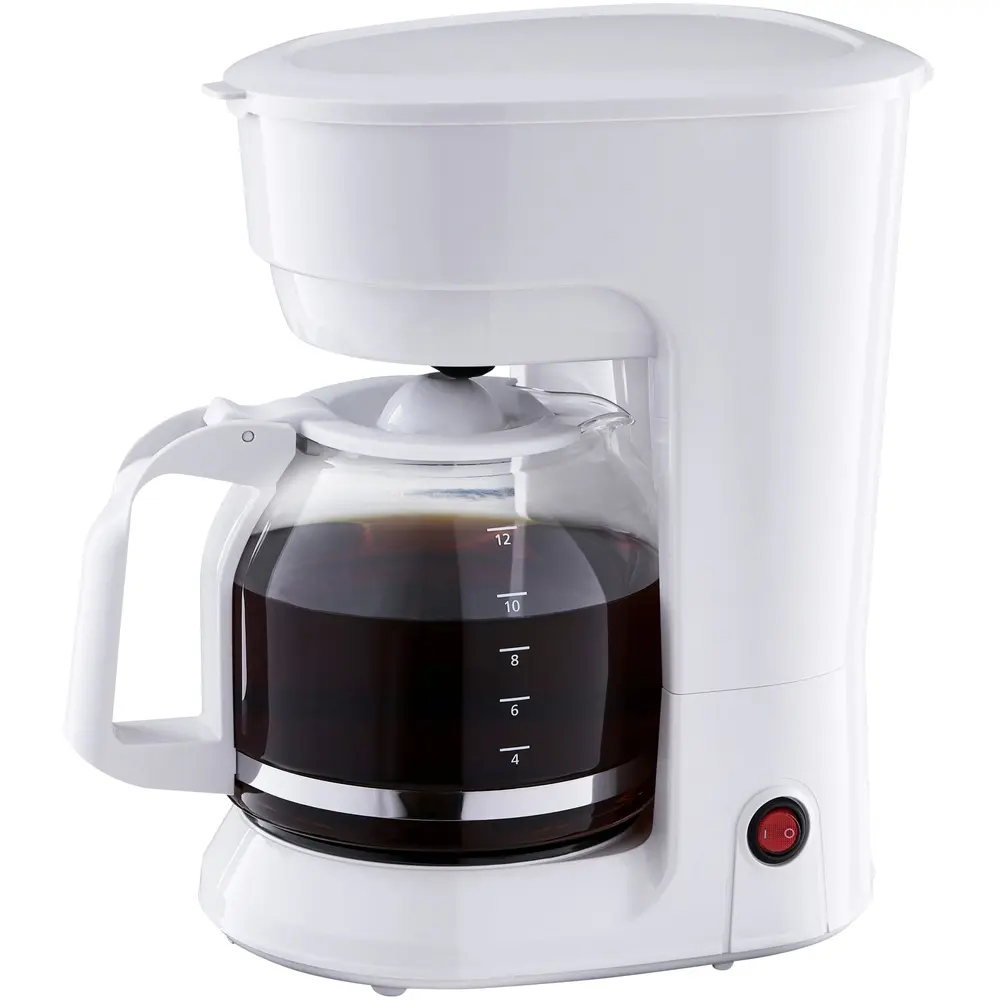 12-Cup Drip Coffee Maker Automatic Shut-Off Temperature Control Easy Clean Dishwasher-Safe Carafe Indicator Light Large Capacity