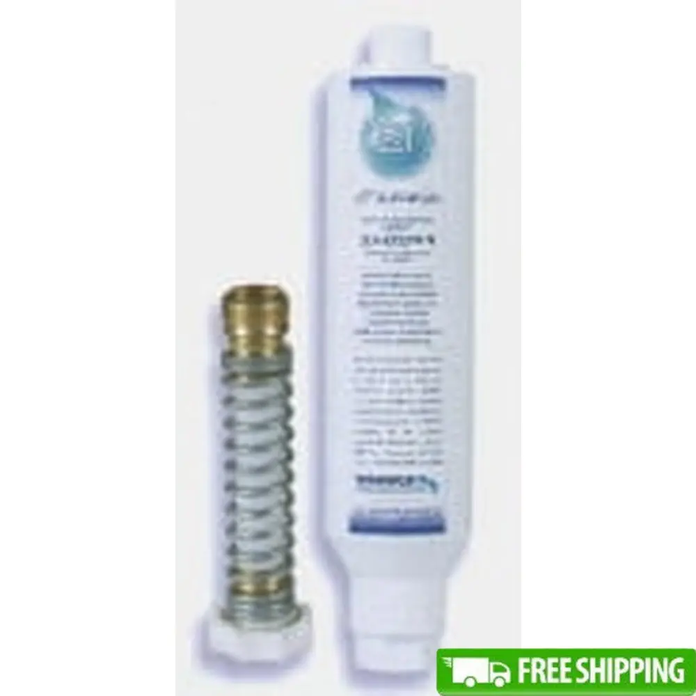 Replacement Filter Garden Hose Connection KDF GAC Inline Water Filter Improves Water Quality 1 Year Lifespan Non Kink Hose
