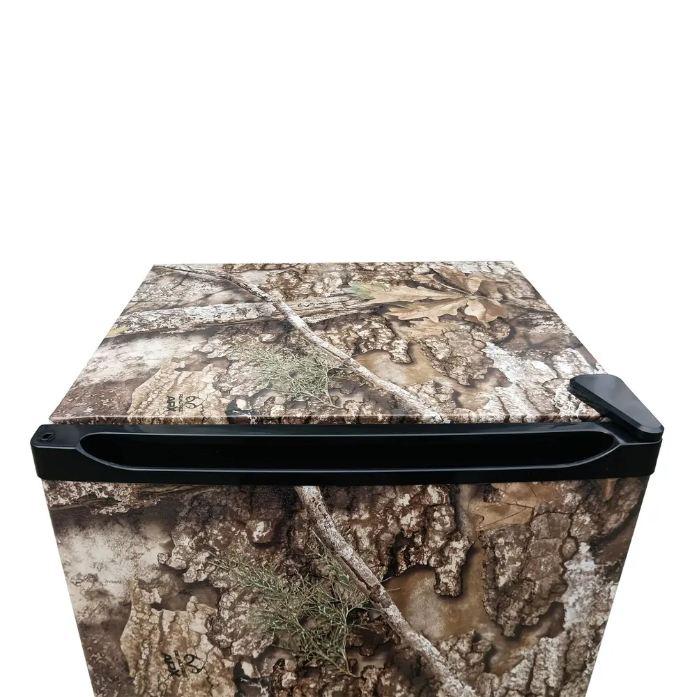 7 cu ft Manual Defrost Upright Freezer Camouflage Design Adjustable Shelves Quiet Operation Energy Efficient Storage Flexible