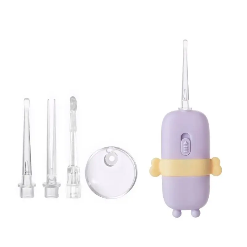 M76C Child Friendly Light Up Ear Cleaning Spoon Soft and Safe Illuminated Earwax Pick