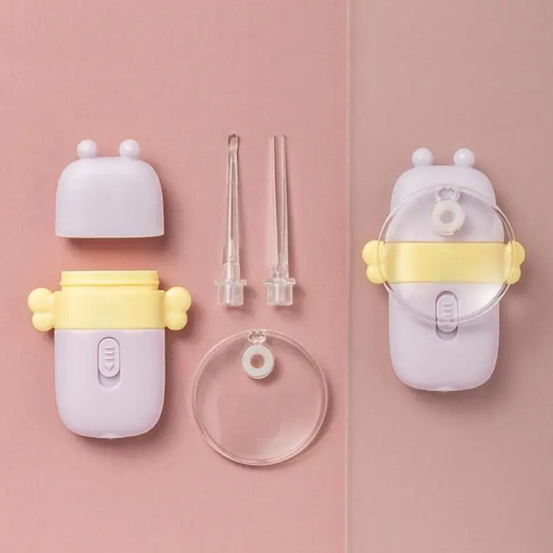M76C Child Friendly Light Up Ear Cleaning Spoon Soft and Safe Illuminated Earwax Pick