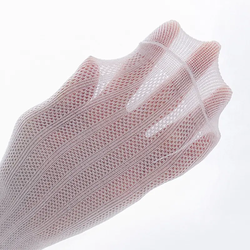 Newborn Baby Girls Summer Thin Mesh High Tube Socks Sweet Bow Solid Color Anti-Mosquito Cotton Over the Knee Stockings