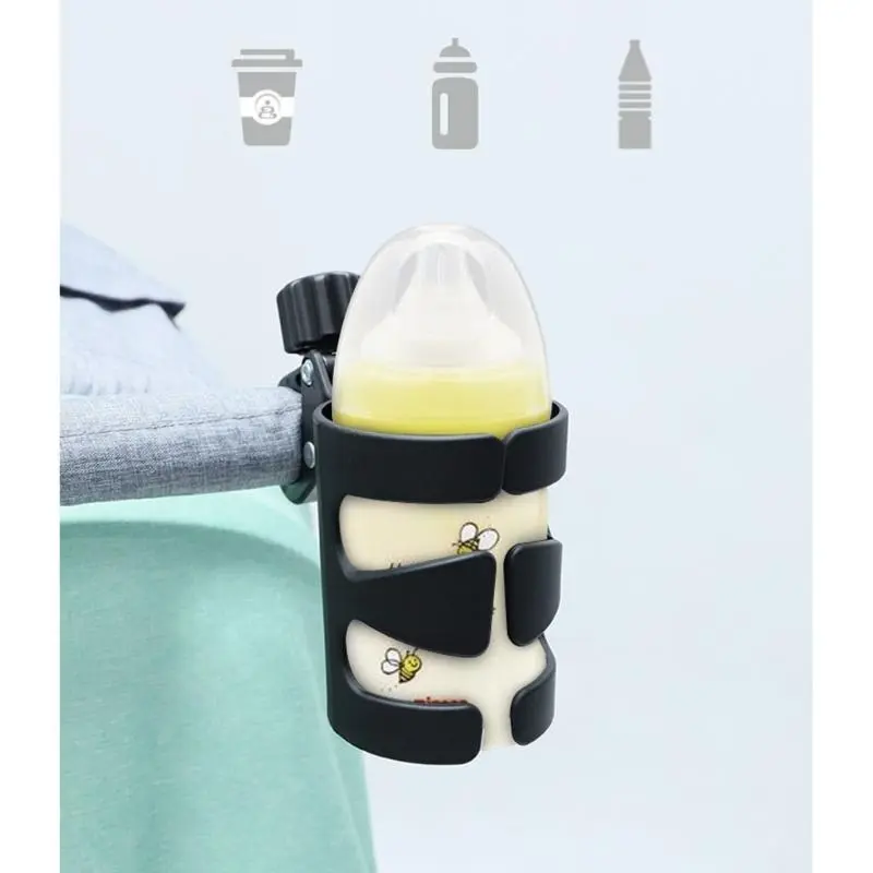 M76C Baby Stroller Cup Holder Universal 360 Rotatable Drink Bottle Rack for Pram Pushchair Wheelchair
