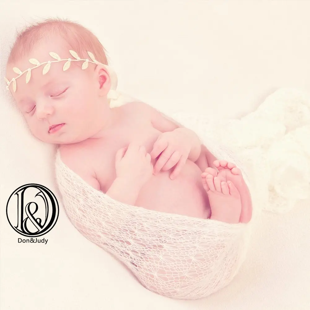 New 150x40CM Stretch Soft Knit Mohair Baby Wraps Newborn Photography Props Infant Photo Shoot Accessories Studio Background