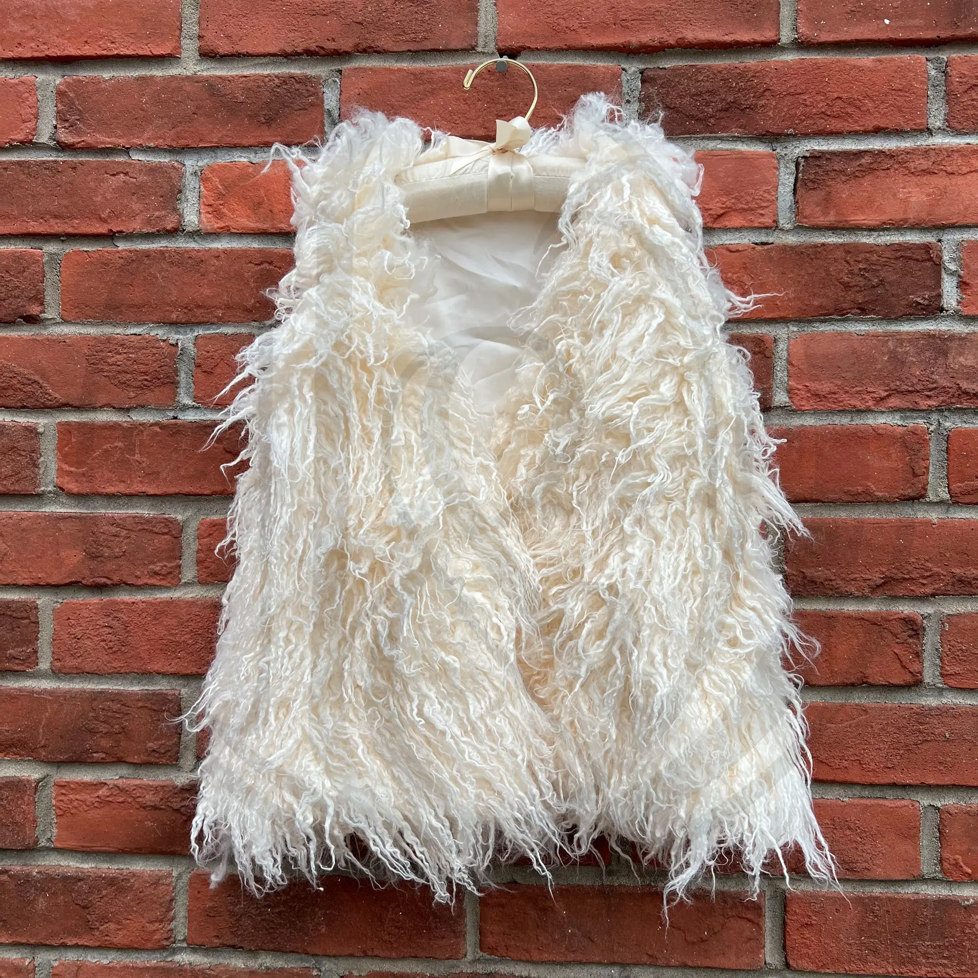 3-6 Years Girl Boy Photography Clothes Faux Mongolian Fur Vests for Children Photo Shooting Clothing V Neck Sleeveless Waistcoat