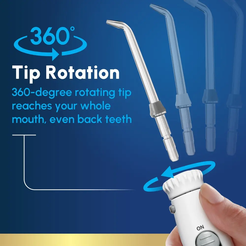Ultra Water Flosser 10 Pressure Settings 6 Tips ADA Accepted Oral Care Device Braces Implants Crowns Bridges Periodontal Health