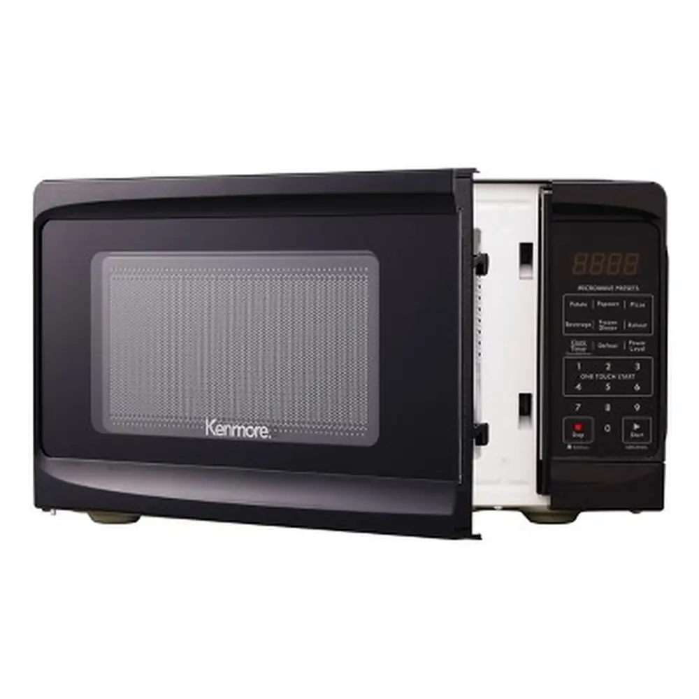 0.7 cu-ft Microwave Oven with 6 Pre-set Menus 10 Power Levels Child Safety Lock Digital LED Display Kitchen Timer