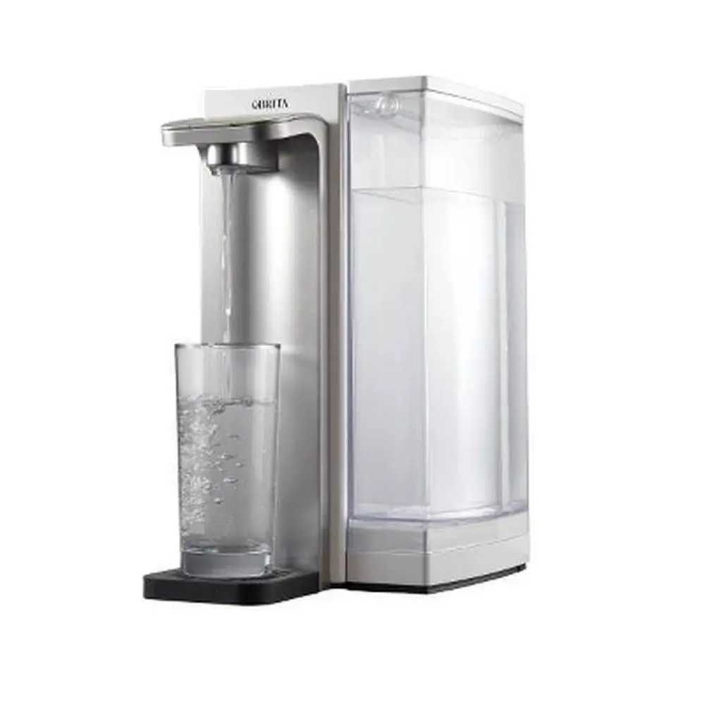Powerful Instant Countertop Water Filtration Dispenser 12 Cup Capacity Easy Setup Push Button Operation Removable Reservoir