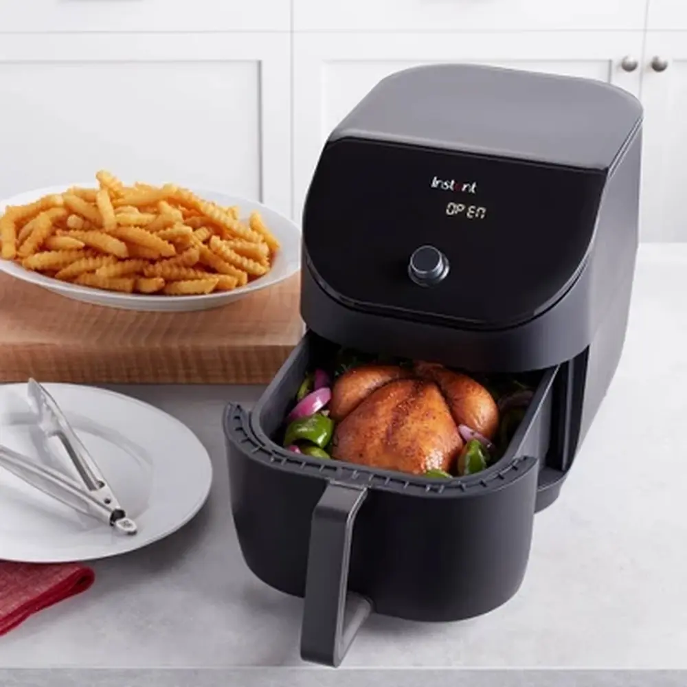Vortex 6qt 5-in-1 Air Fryer Slim Design EvenCrisp Technology Dishwasher-Safe 1700W Quiet Operation Family Cooking