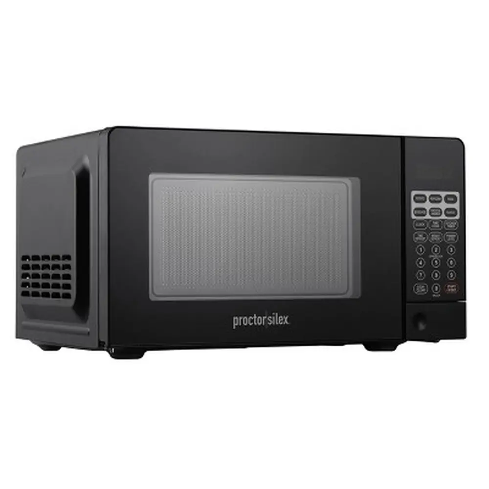 700W Countertop Microwave Oven 0.6cu ft Compact Kitchen Appliance with Green LED Display 10 Power Levels 6 Quick Cook Menus
