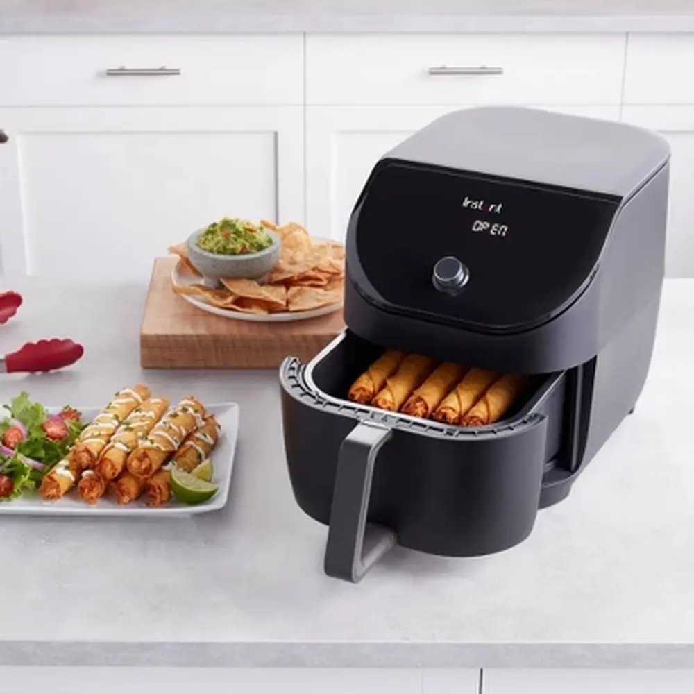 Vortex 6qt 5-in-1 Air Fryer Slim Design EvenCrisp Technology Dishwasher-Safe 1700W Quiet Operation Family Cooking
