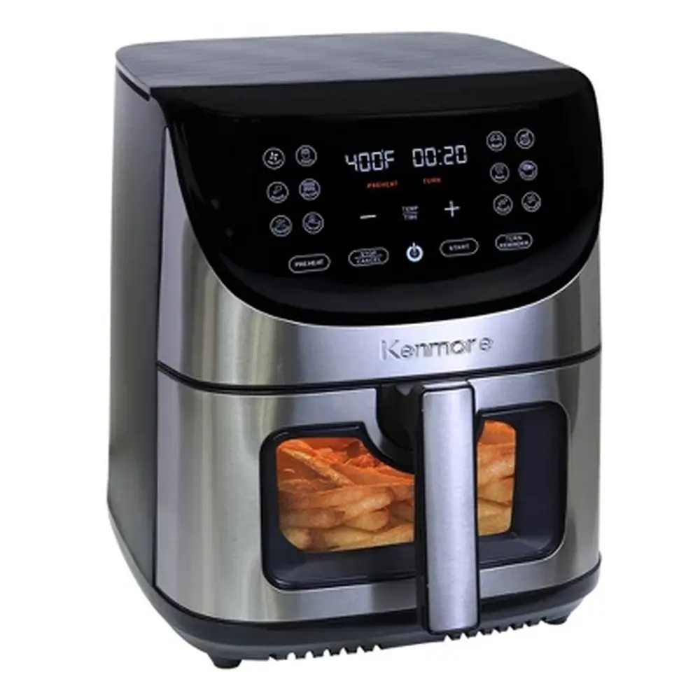 8qt Digital Air Fryer 1700W with 12 Cooking Presets Non-Stick Dishwasher-Safe Accessories Rapid Hot Air Circulation Healthy