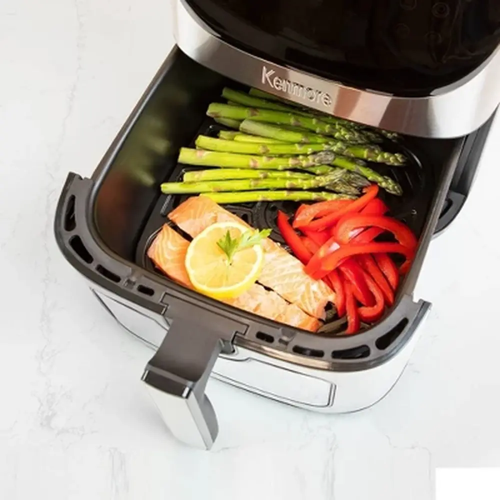 8qt Digital Air Fryer 1700W with 12 Cooking Presets Non-Stick Dishwasher-Safe Accessories Rapid Hot Air Circulation Healthy