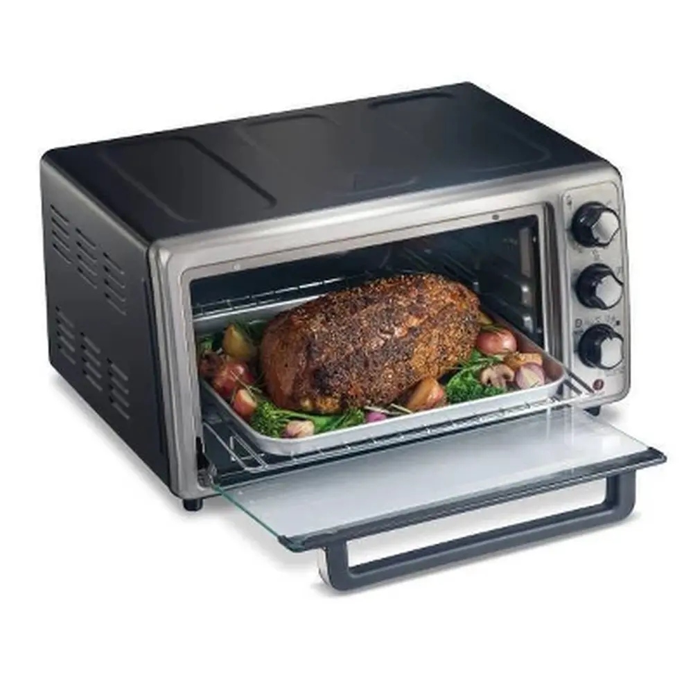 Sure-Crisp Air Fryer Toaster Oven 1400W Multi-Functional Countertop Cooking Dishwasher-Safe Parts Includes Air Fry Basket Bake