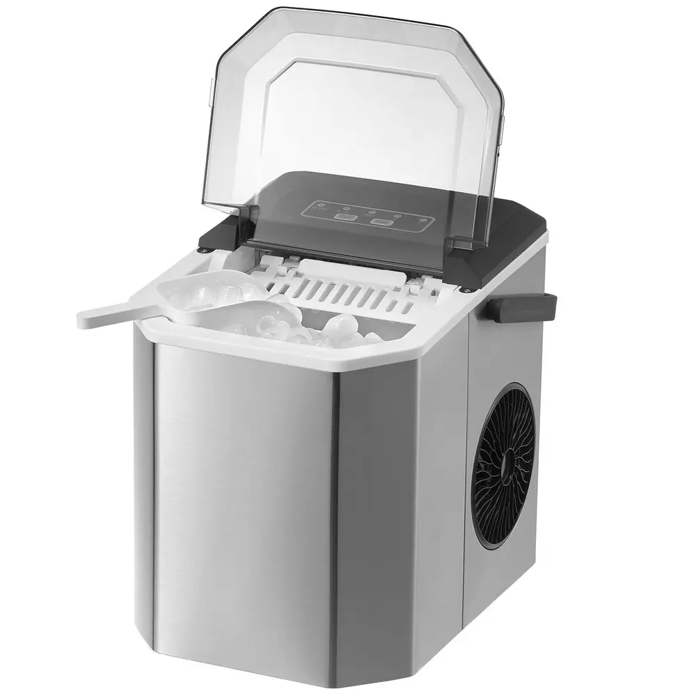 Portable Countertop Ice Maker 26lbs Daily Output Self-Cleaning 9 Bullet Ice Cubes Efficient Low Noise Home Office Party