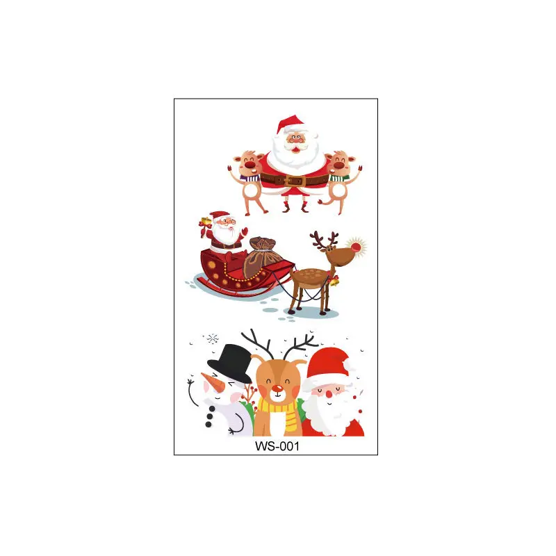 Christmas Sticker Xmas Christmas Sticker Easy To Apply Widely Used Christmas Themed Candle Tattoo Decal Party Candle Accessories