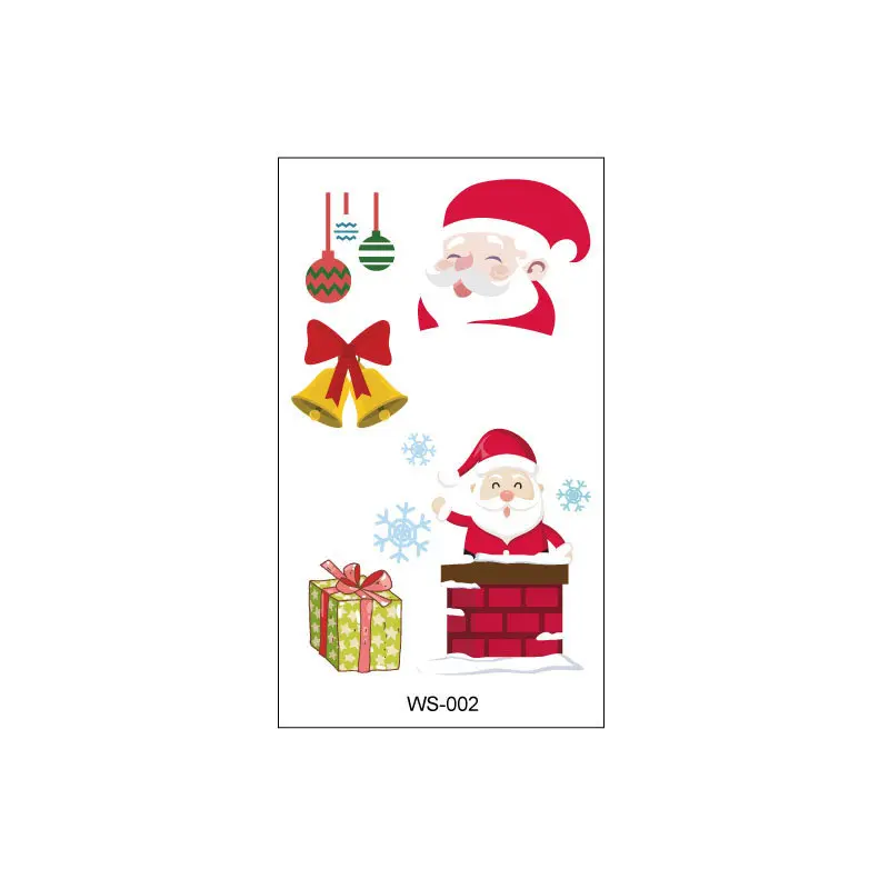 Christmas Sticker Xmas Christmas Sticker Easy To Apply Widely Used Christmas Themed Candle Tattoo Decal Party Candle Accessories