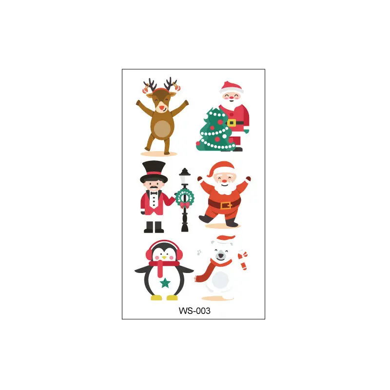 Christmas Sticker Xmas Christmas Sticker Easy To Apply Widely Used Christmas Themed Candle Tattoo Decal Party Candle Accessories