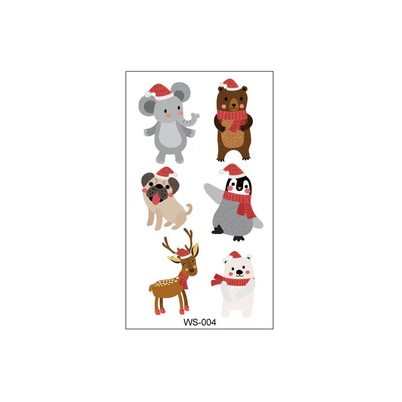 Christmas Sticker Xmas Christmas Sticker Easy To Apply Widely Used Christmas Themed Candle Tattoo Decal Party Candle Accessories