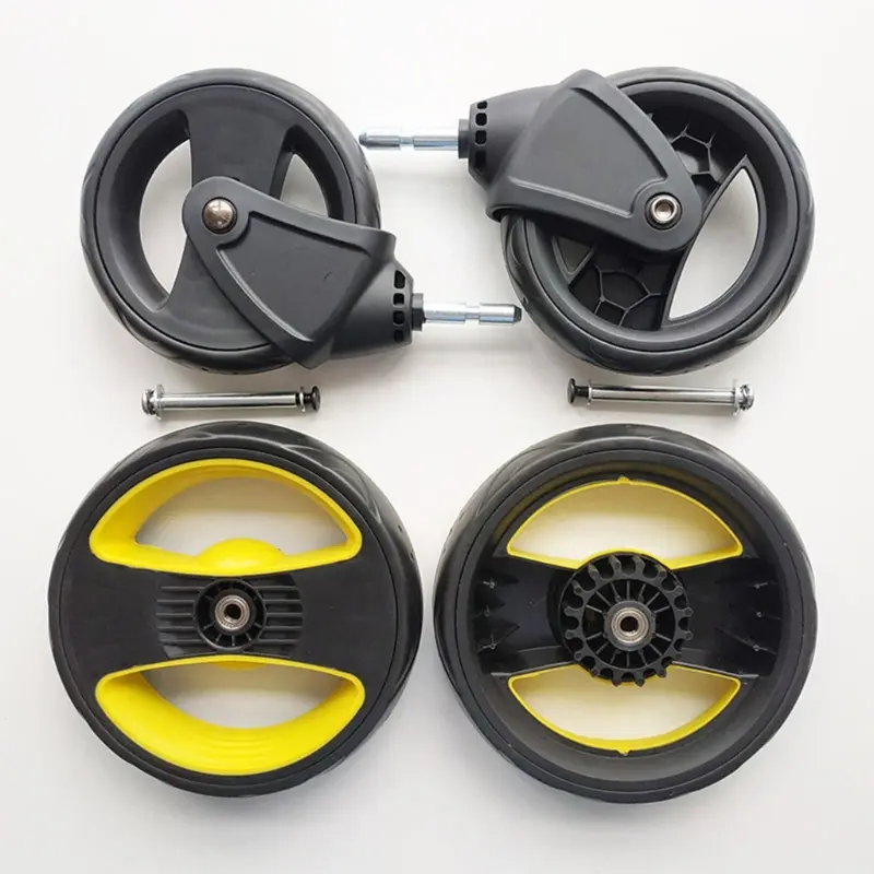 1 Pair Replace Front and rear wheels for DOONA Stroller Back Stroller Front Pushchair Stroller Baby Cart Pram Accessories