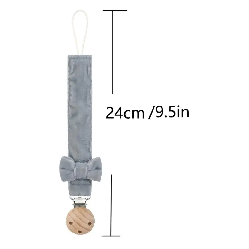 M76C Pacifier Holders Toddlers Newborn Teether Toy Soother Chain Pacifier Strap Clip